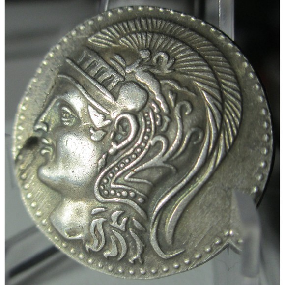 Athenian Tetradrachm Head of Athena and ΑΘΕ Owl, Very High Relief Antiqu… - Picture 3 of 4